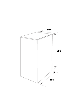 Dessin technique Table top inox - GRT110SI - Glem Gas